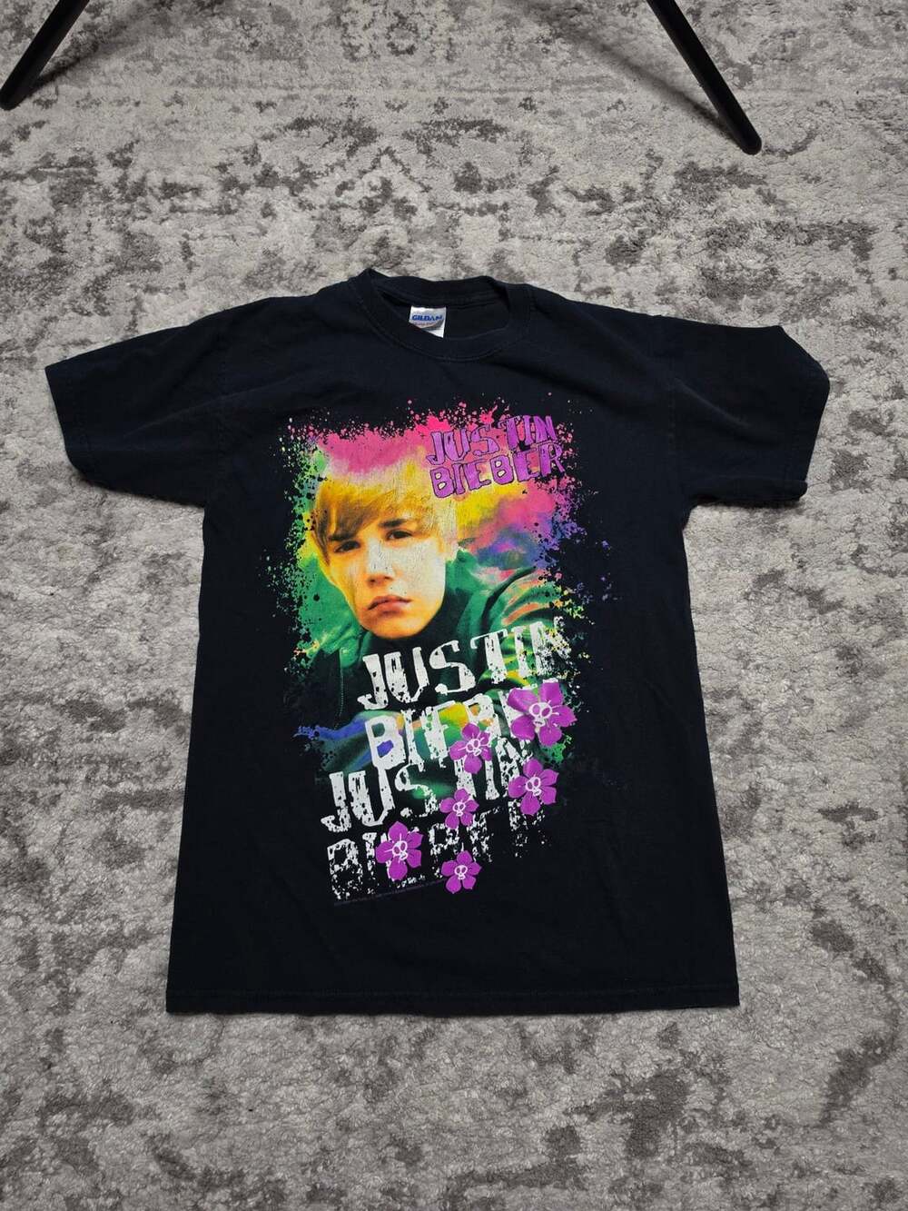 Gildan Justin Bieber My World Tour 2010 T-Shirt Size S